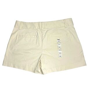 NEW Loft Women’s Shorts Chino Cream Khaki Shorts 4” Inseam Size 12 NWOT